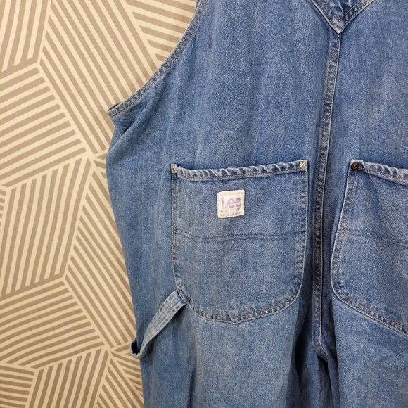 H&M Lee Colab Size XXL Denim Jean Bib Overalls Jumper Blue Vintage Carpenter - Picture 6 of 9